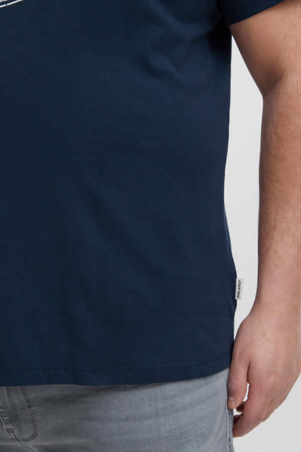 Blend T-Shirt grote maten Print Opdruk Dress Blues