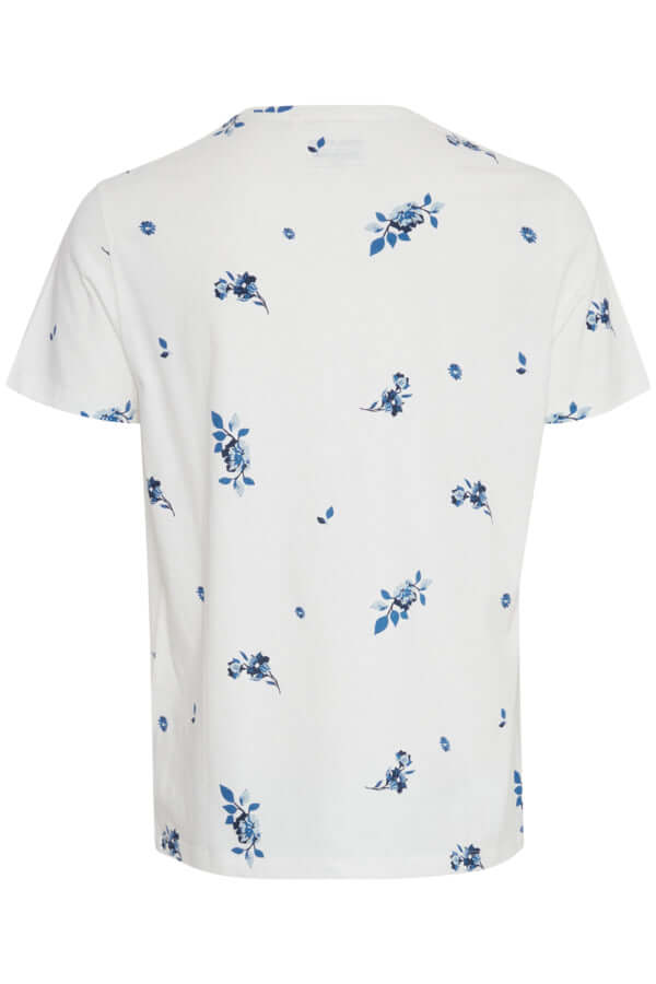  Blend T-Shirt grote maten White With Blue Roses