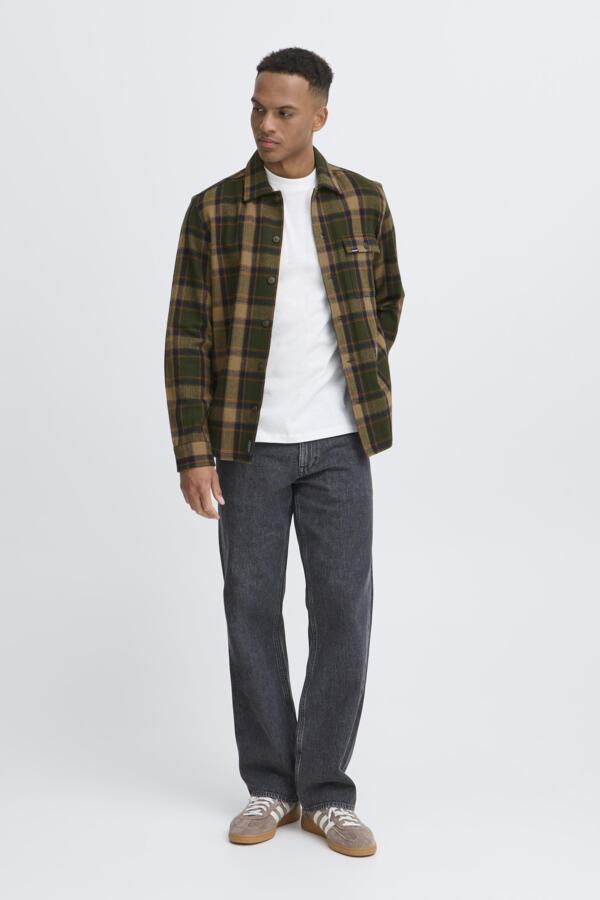 BHDIEGO overshirt heren groen Forest Night – voorzijde model