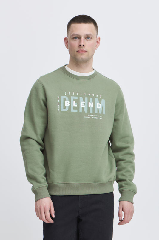 Blend BHIB sweatshirt heren groen Laurel Wreath – voorzijde