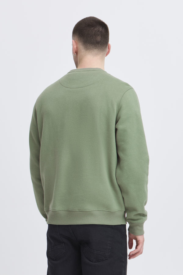 Blend BHIB sweatshirt heren groen – achterzijde model