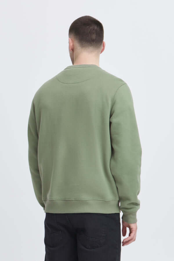 Blend BHIB sweatshirt heren groen – achterzijde model