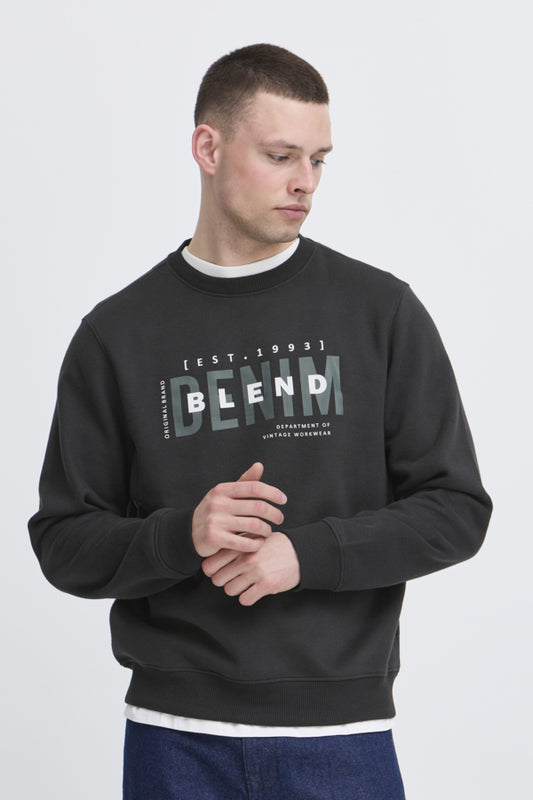 Blend BHIB sweatshirt heren zwart – voorzijde