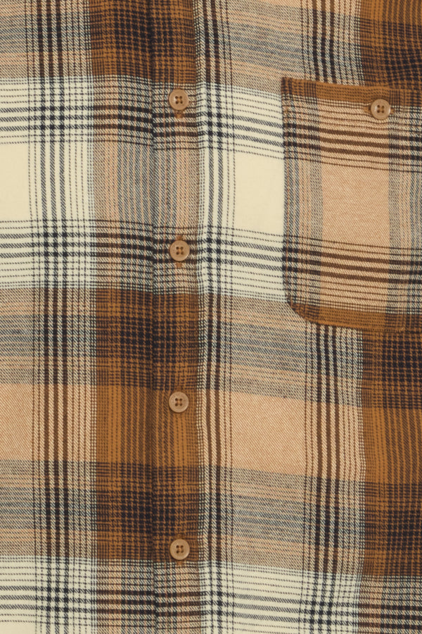 Shirt heren grote maten Caramel Café – voorzijde close up print