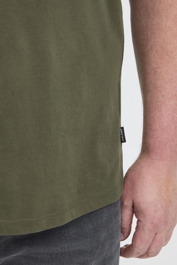 BHKIMAN tee heren grote maten Forest Night – detail boord