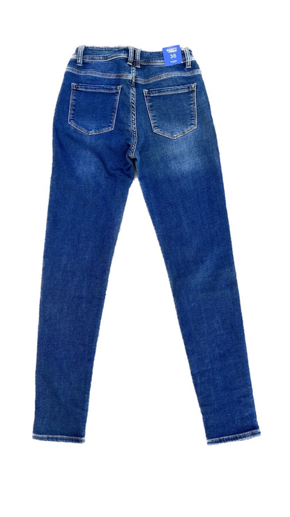 Norfy Jeans Joggdenim Blauw