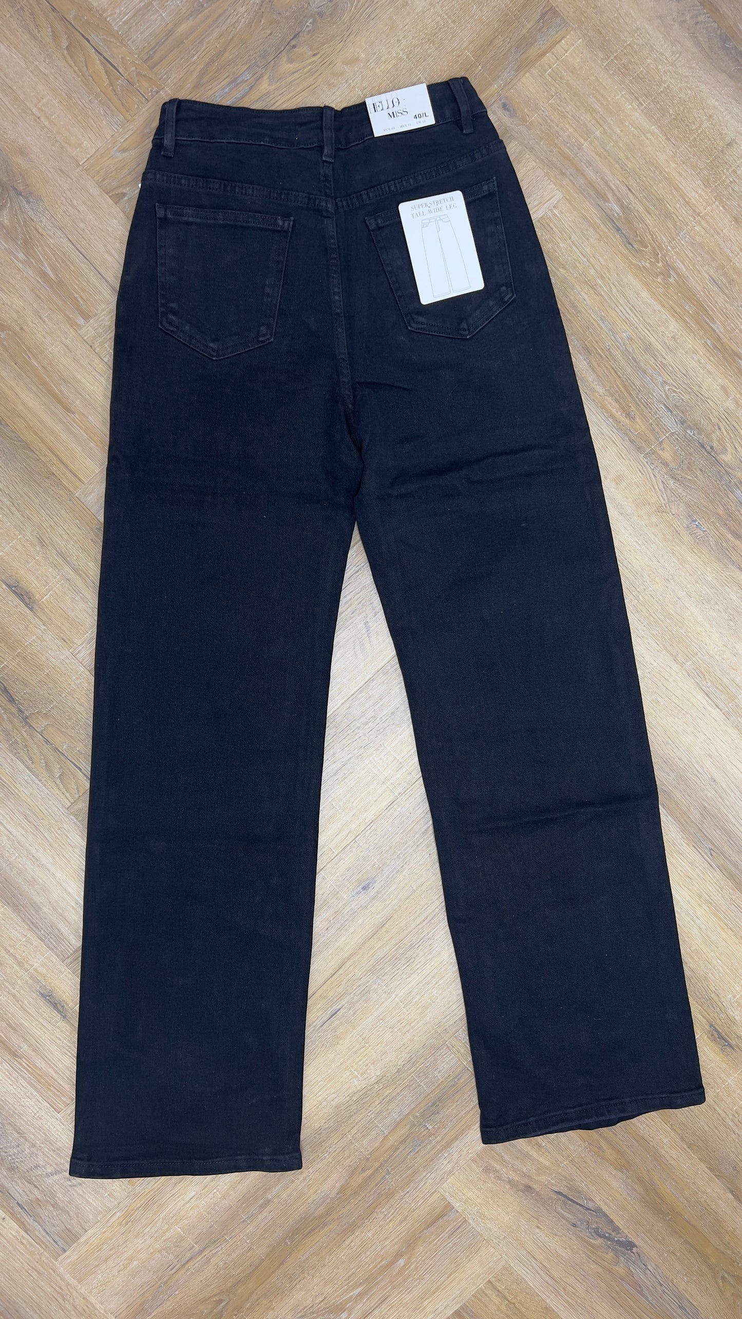 Hello Miss – Wide Leg Zwart