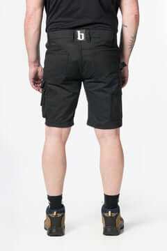 Brams Paris Ruben 4.359E53 900 zwart korte broek, zwart katoen/polyester, achteraanzicht, maat 29 t/m 42 inch.