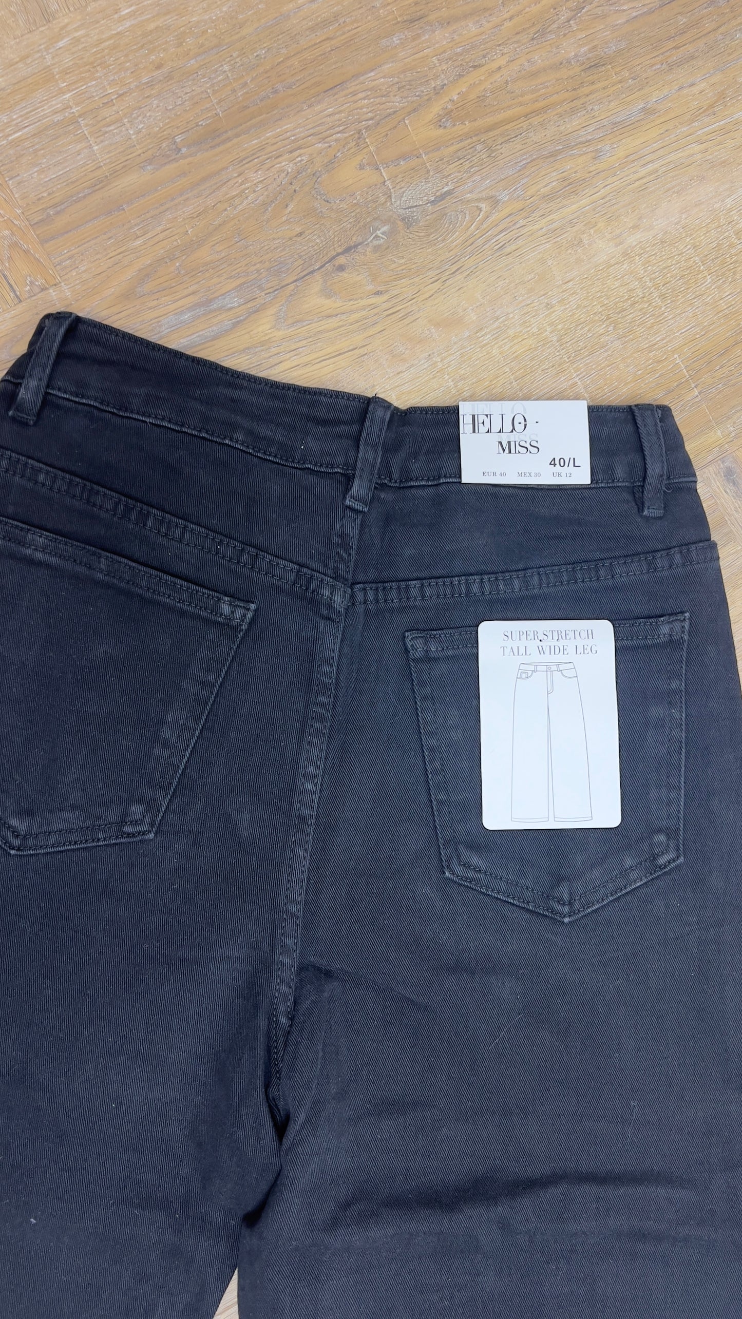Hello Miss – Wide Leg Zwart