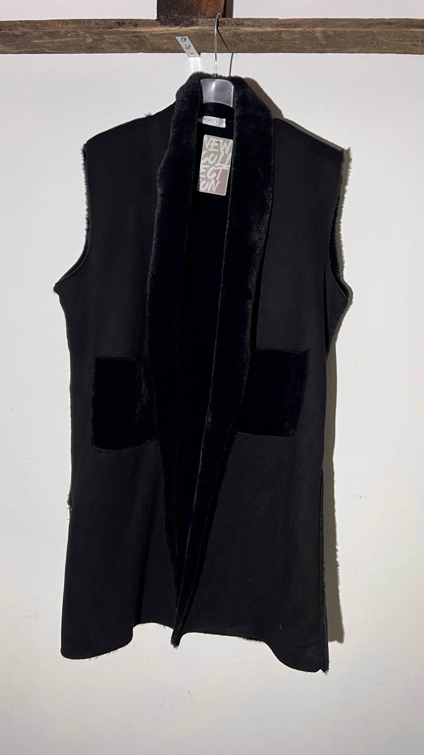 Fluffy Gilet Lang