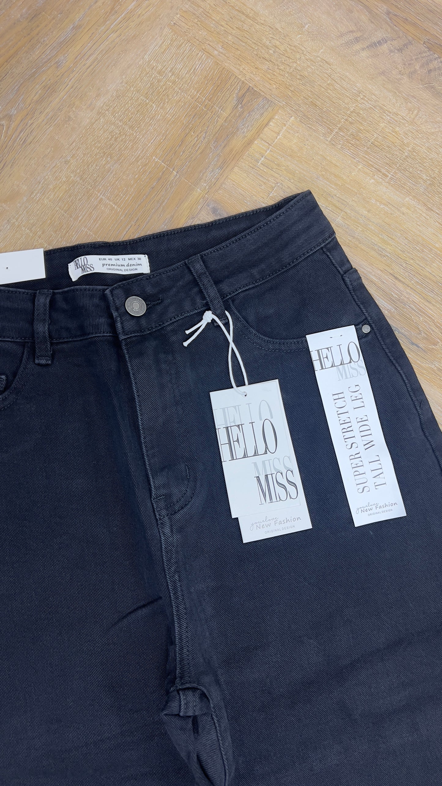 Hello Miss – Wide Leg Zwart