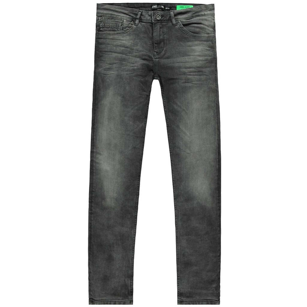 Cars Jeans Blast in gewassen zwart, slim fit, 5 pocket stretch jeans, maten 27 t/m 40 inch.