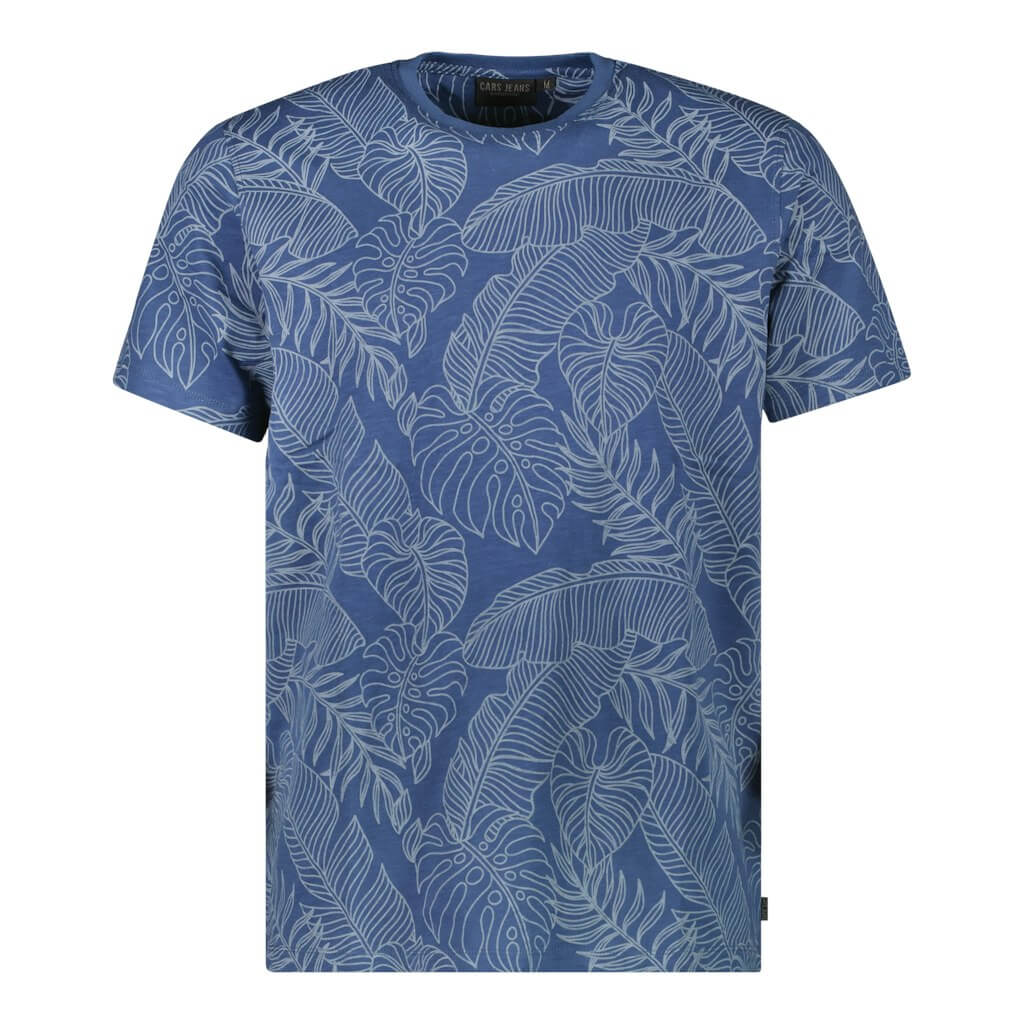 Polo Lenno Navy 6819212 met tropische print in navy 100% polyamide, verkrijgbaar in maten S t/m 4XL.