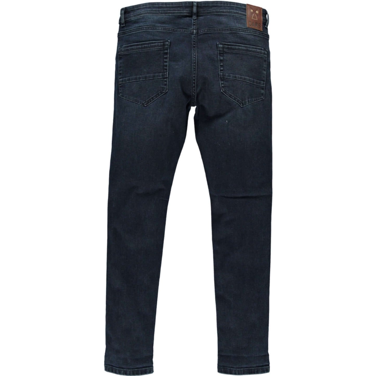 Cars jeans Douglas donkerblauw reguliere pasvorm achterzijde met YKK ritssluiting 5-pocket model