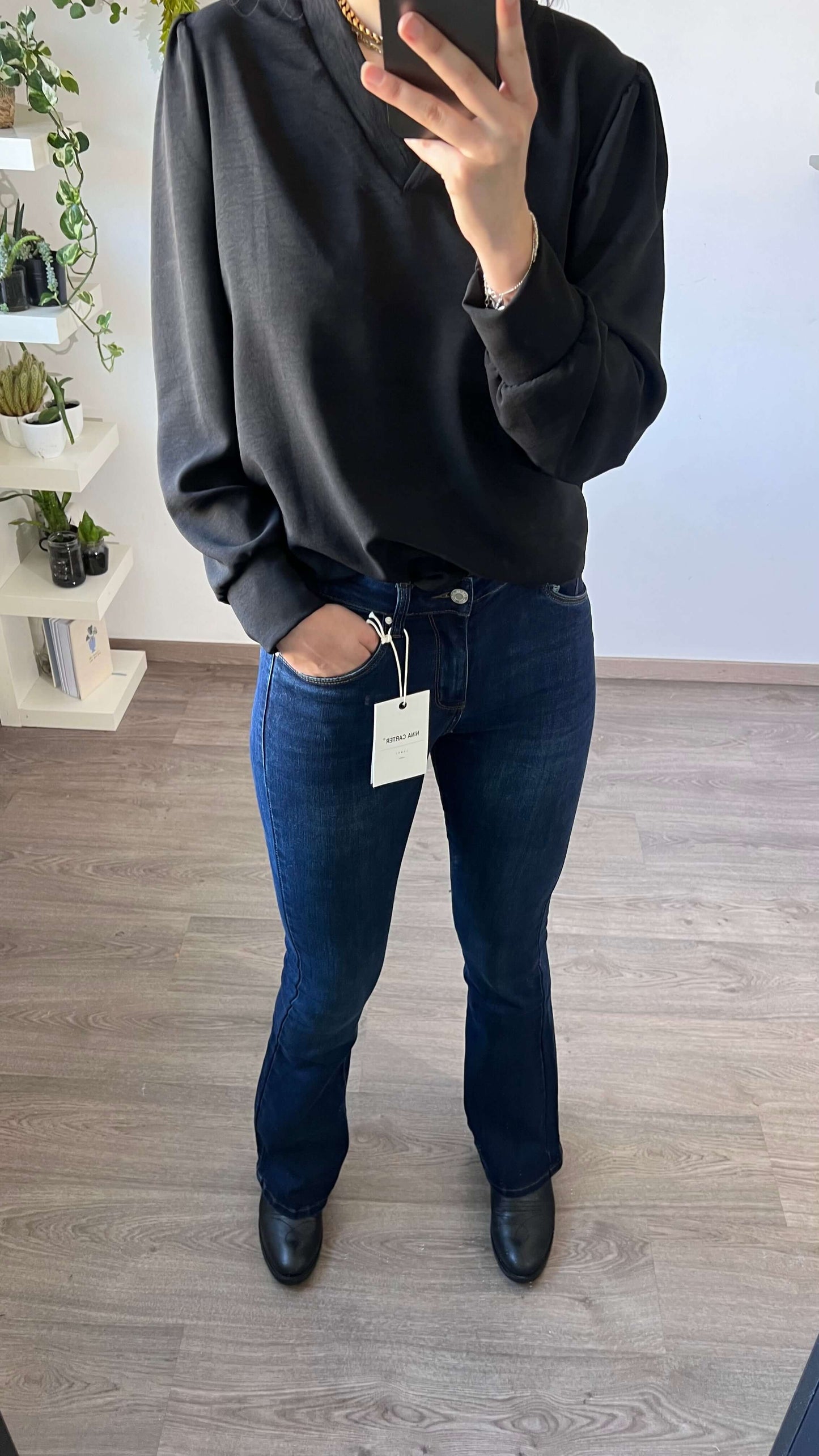Nina Carter Flared Jeans Tall