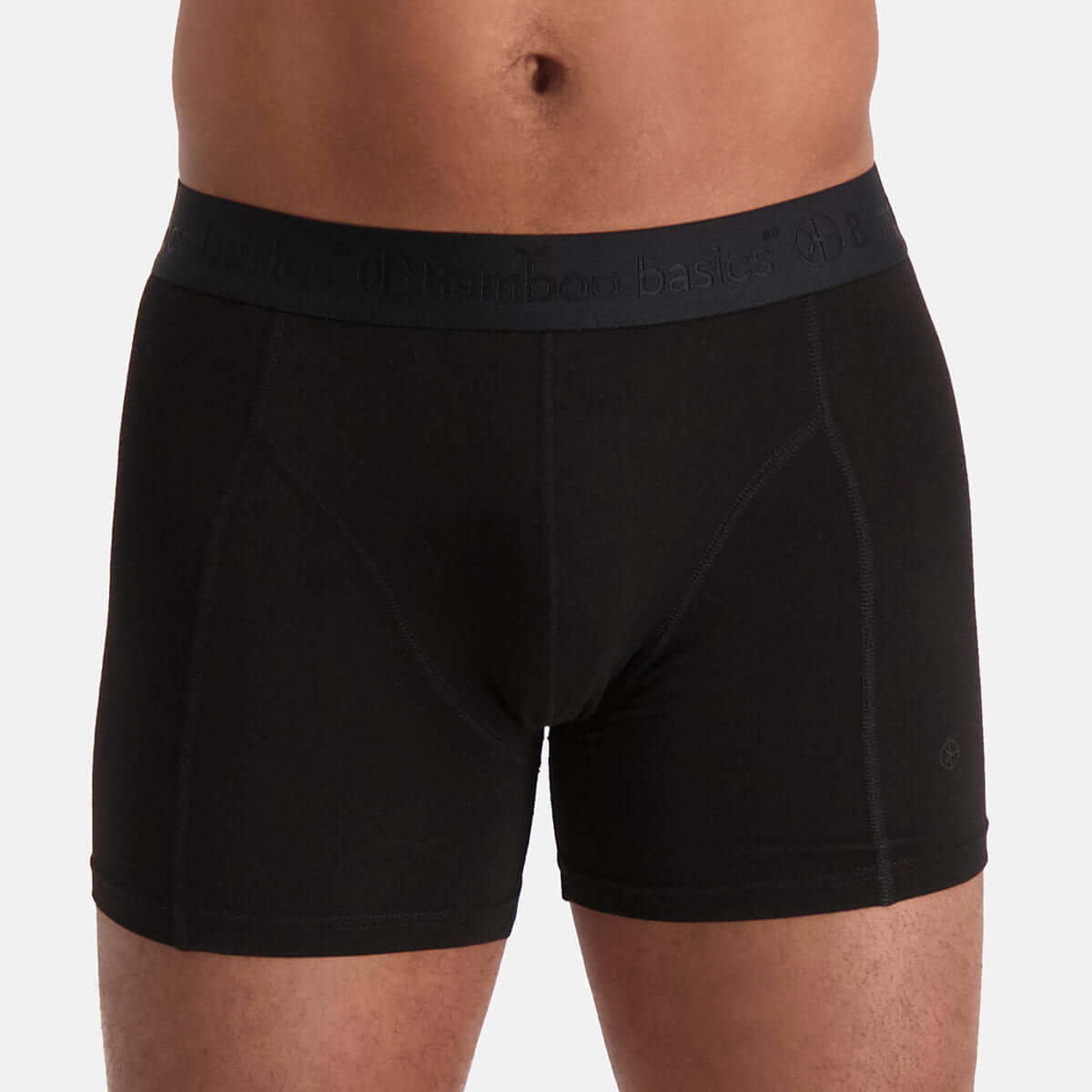 Boxershort RICO Black Ton sur Ton (12-pack) in zwart, gemaakt van bamboe viscose en biologisch katoen.