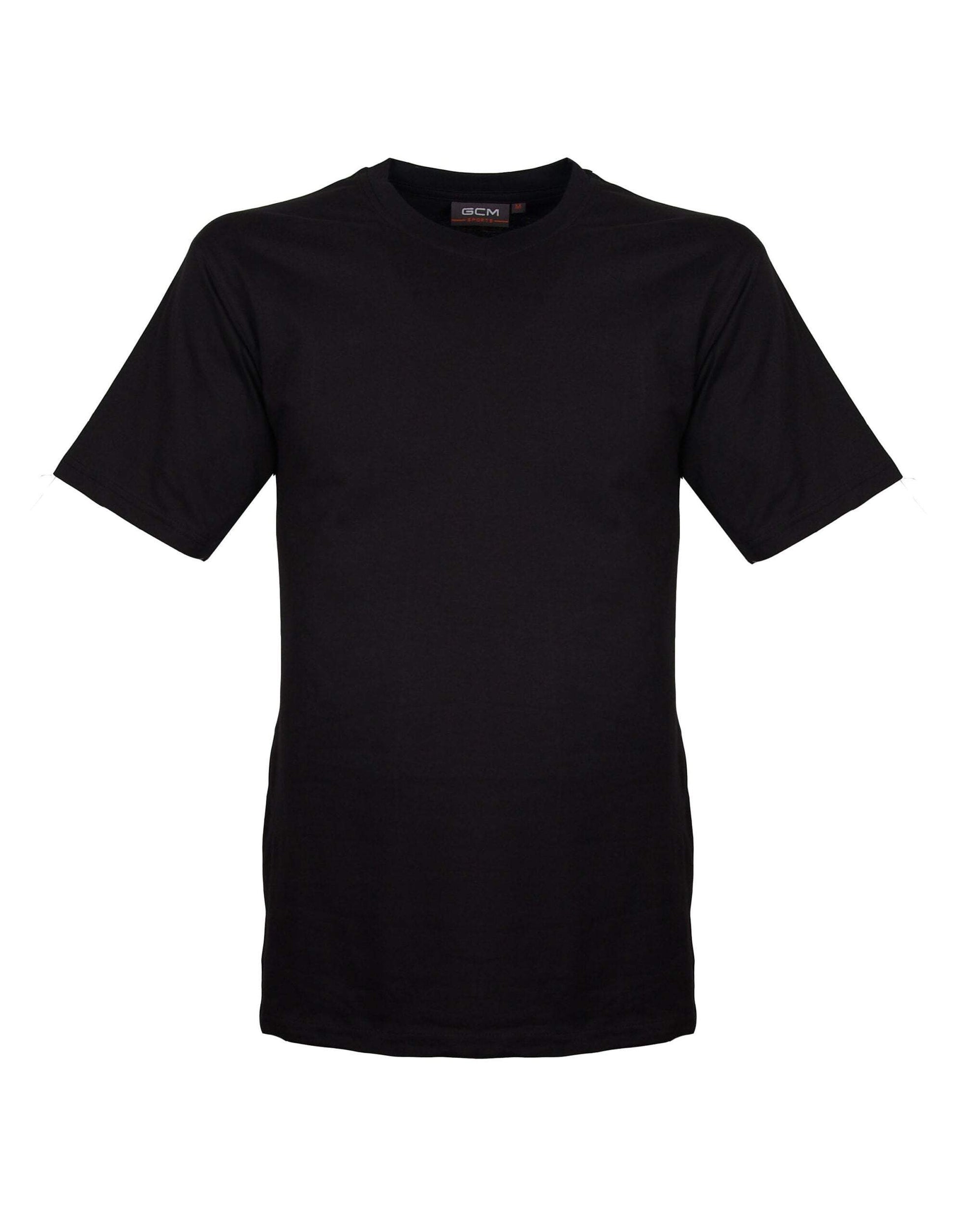 GCM original t-shirt V-hals zwart-Broeken Binkie-Grote maten,grote maten kleding,Grote Maten tops,grote tops,Shirts,V hals