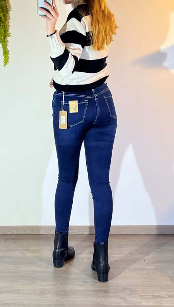 Toxik Jeans donkerblauw achterkant