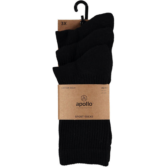 Apollo Basic Sport Socks 3-pack Hoog