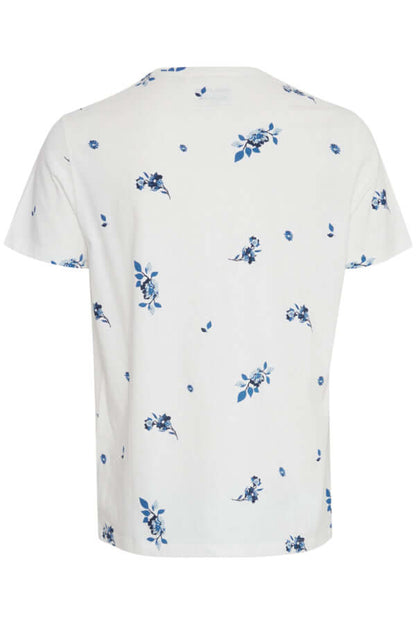 Blend T-Shirt grote maten White With Blue Roses