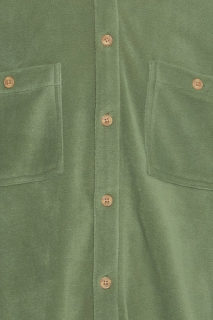 BHDIRK overshirt heren groen – detail borstzak