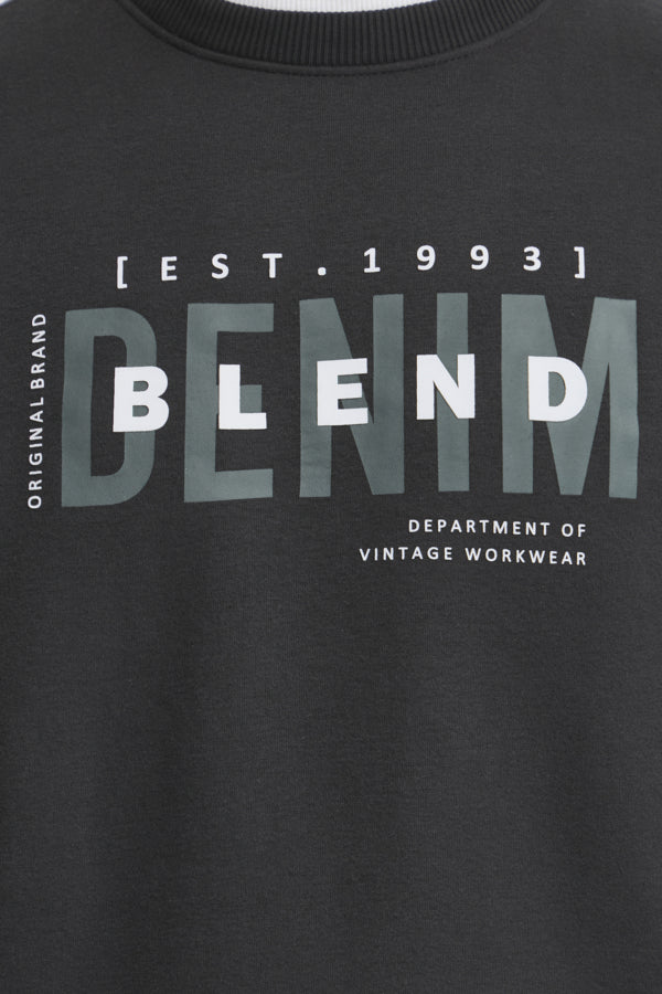 Blend BHIB sweatshirt heren zwart – detail opdruk