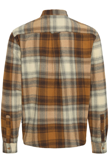 Shirt heren grote maten bruin – achterzijde basic