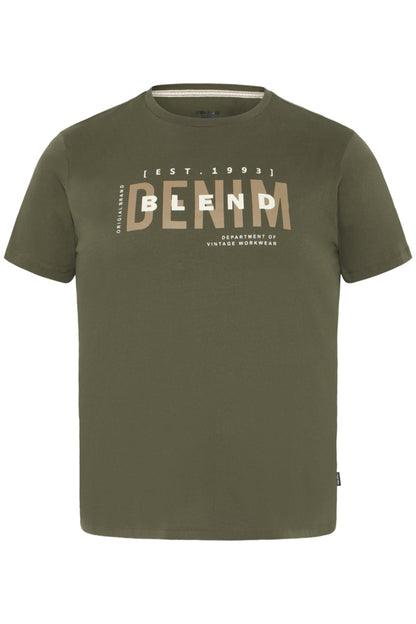 BHKIMAN tee heren grote maten Forest Night – voorzijde basic