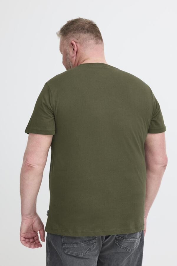 BHKIMAN tee heren grote maten groen – achterzijde