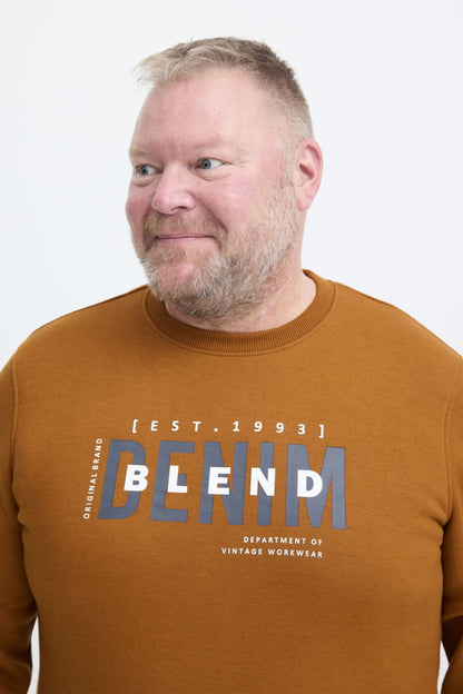 Blend BB Sweatshirt Grote Maten Bruin Caramel Café 20718940