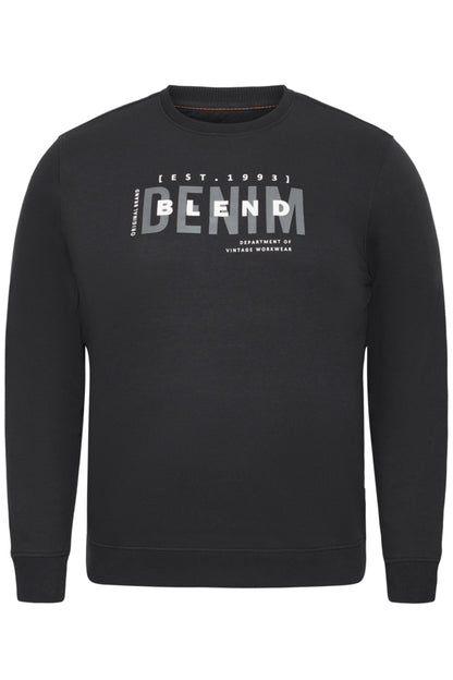 Blend BB sweatshirt heren grote maten zwart – Sweatshirt
