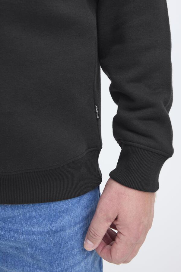 Blend BB sweatshirt grote maten zwart – detail stof