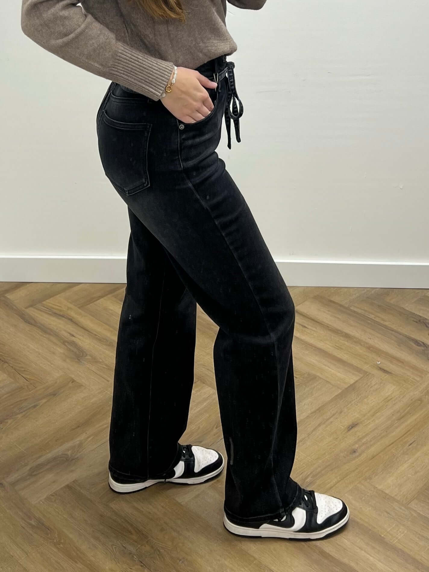 Laulia Wide Leg Jeans Rosie-2 Lichtblauw High Waist Laulia Wide Leg Jeans Rosie-2 Lichtblauw High Waist