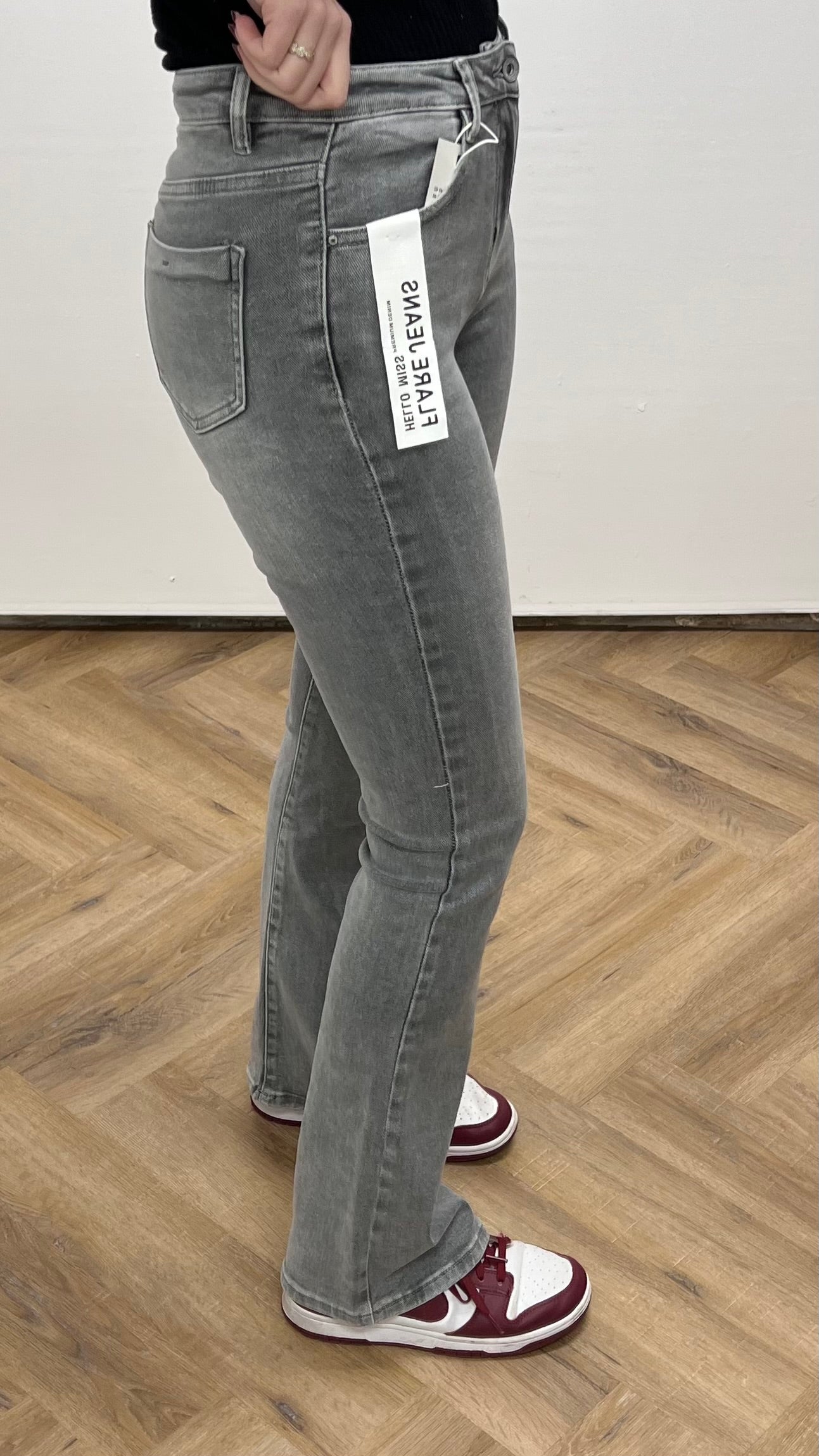 Hello Miss Flared jeans Grey denim HM6636-9