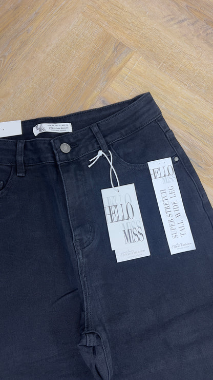 Hello Miss – Wide Leg Zwart