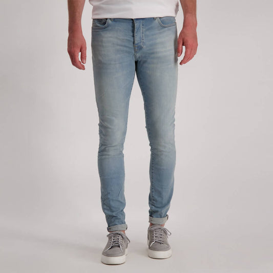 Cars Jeans Dust bleached skinny fit jeans in lichtblauwe kleur met 5 pockets, casual stijl.