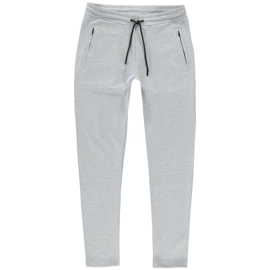 Cars Jeans Grope slim fit stone grey joggingbroek met ritssluiting en touwtjes voor comfortabele pasvorm.