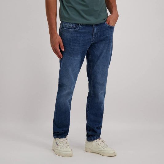 Cars Jeans Douglas Stone in blauw, regular fit voor dagelijks gebruik, 99% katoen, 1% elastaan.