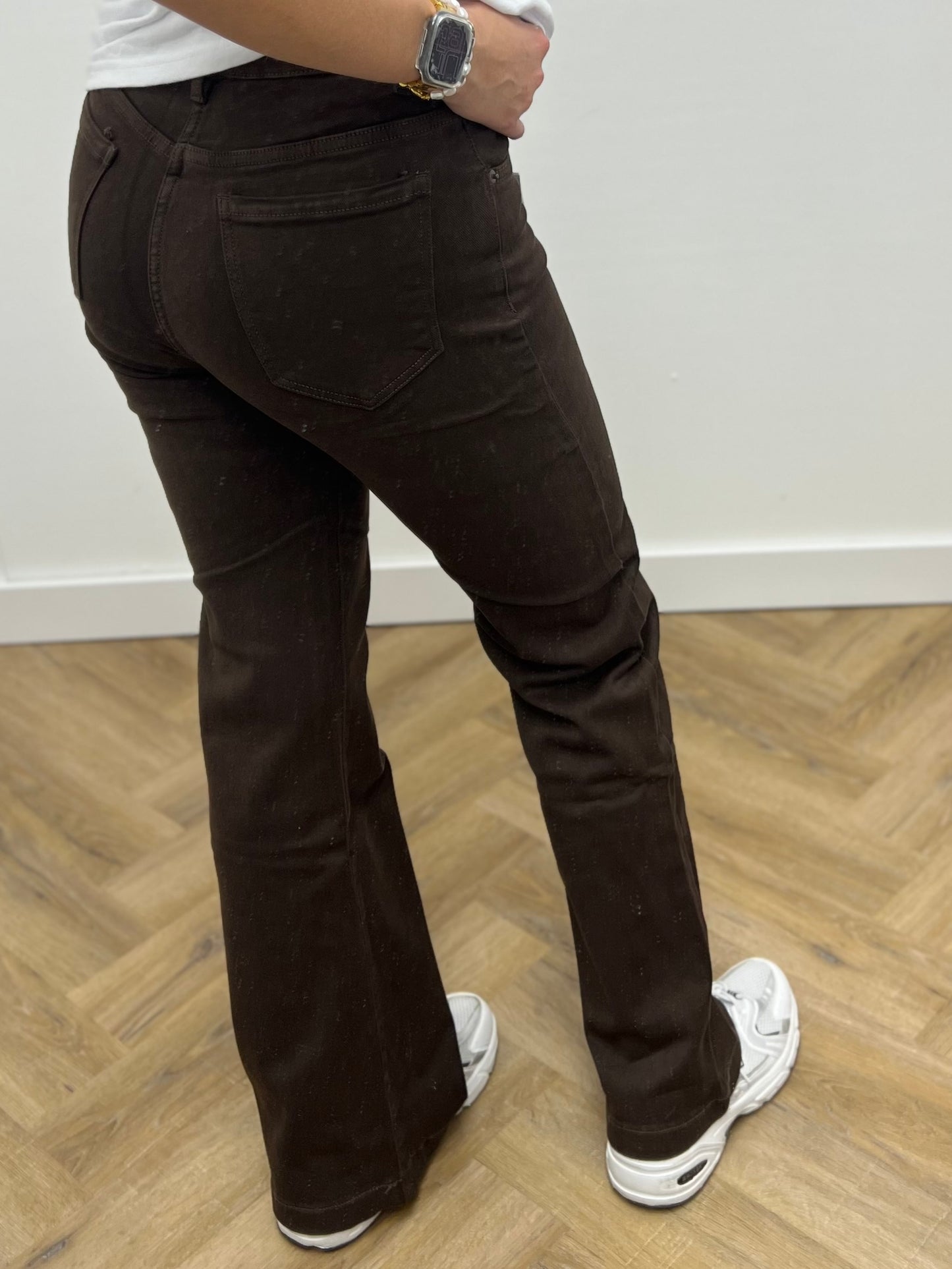 Jewelly Wide Leg Chocoladebruin