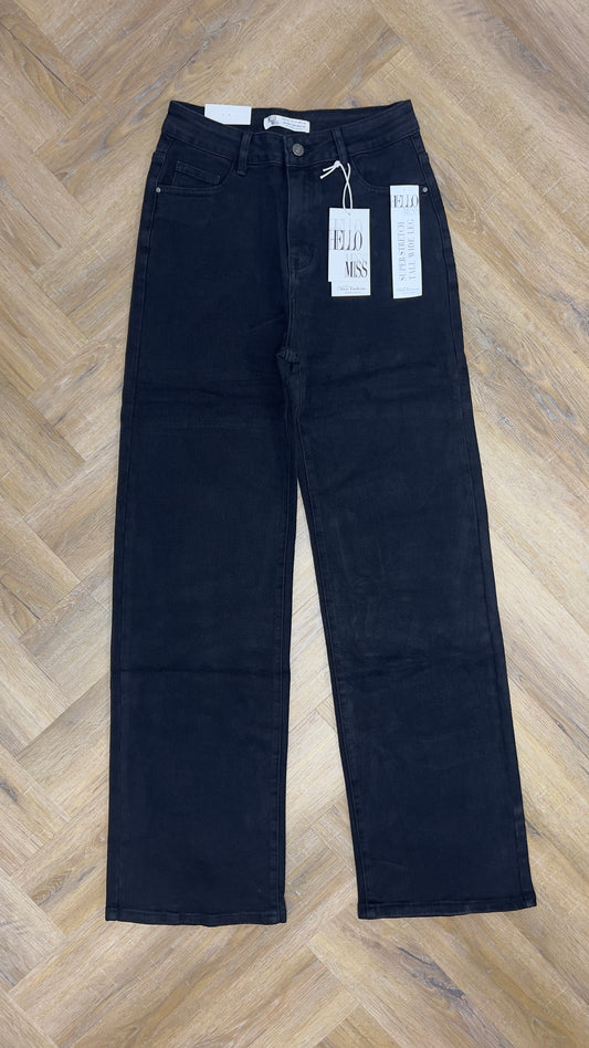 Hello Miss – Wide Leg Zwart