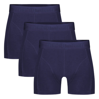 Boxershort Rico Navy ton sur ton (3-pack)