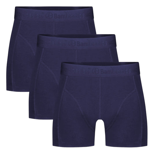 Boxershort Rico Navy ton sur ton (3-pack)