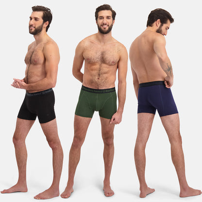 Boxershort RICO 017 – Black + Army + Navy (3-pack)