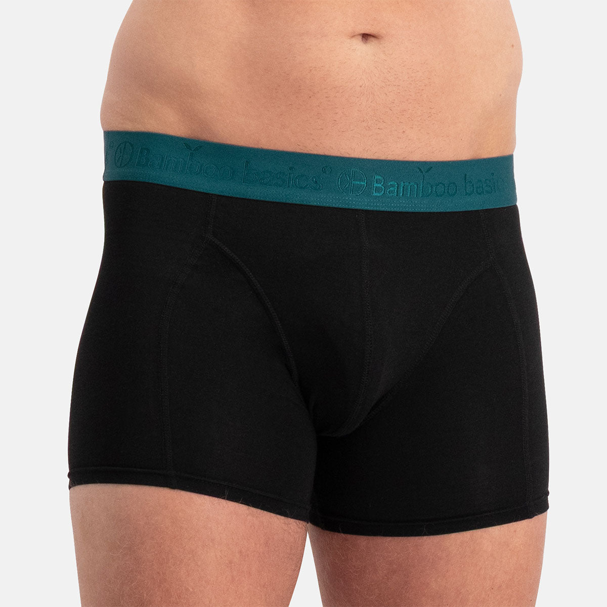 Boxershort RICO 026 – Deep Teal + Black + Deep Teal (3-pack)