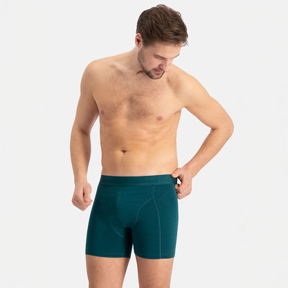 Boxershort RICO 026 – Deep Teal + Black + Deep Teal (3-pack)
