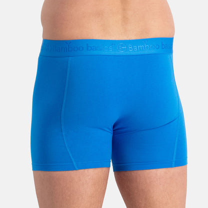 Boxershort RICO 028 – Grey Melange + Blue Aster + Blue Aster (3-pack)