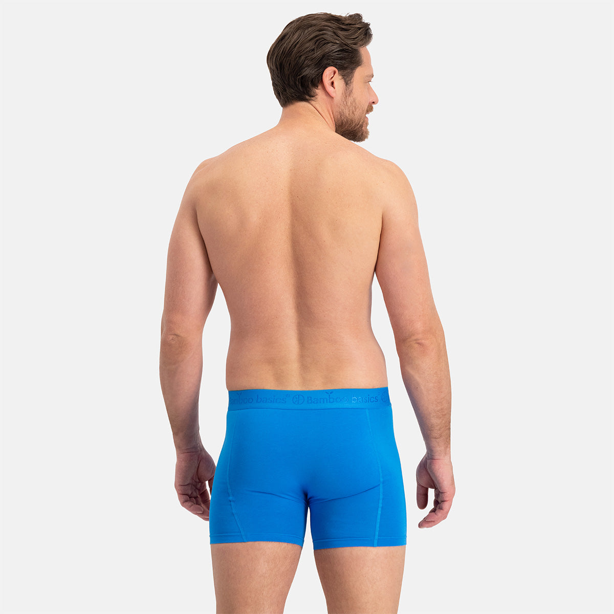 Boxershort RICO 028 – Grey Melange + Blue Aster + Blue Aster (3-pack)