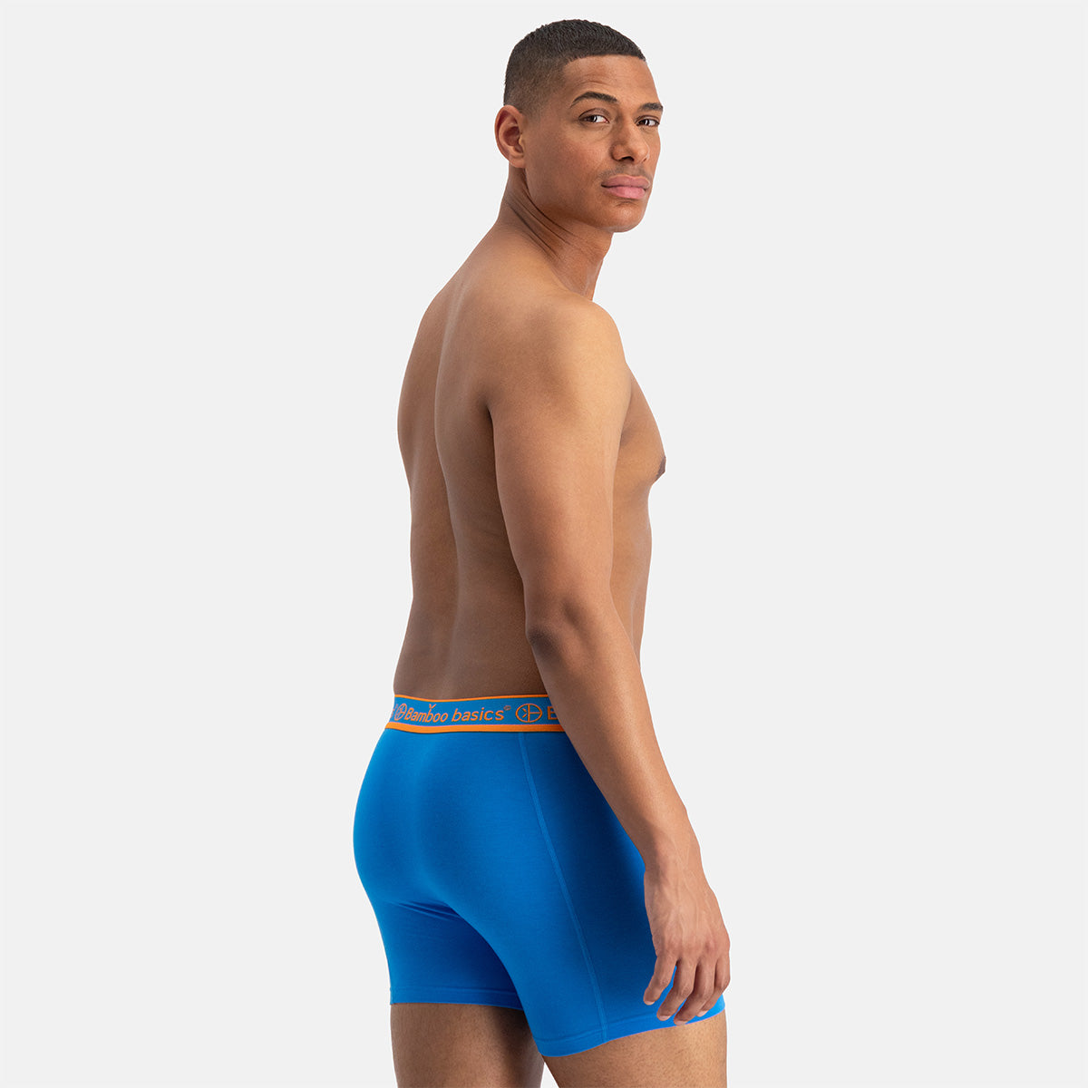 Boxershort RICO 028 – Grey Melange + Blue Aster + Blue Aster (3-pack)