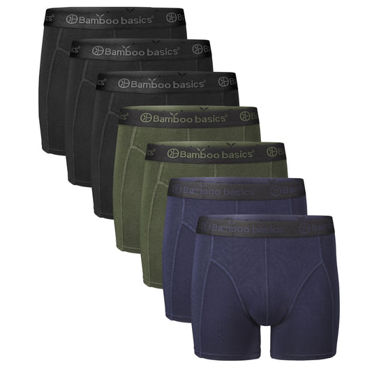 Boxershort RICO-7P 001 – 3 Black + 2 Navy + 2 Army (7-pack)