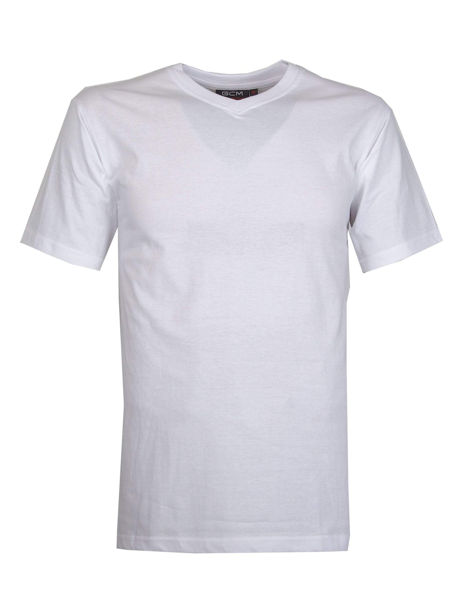 GCM original t-shirt V-hals wit-Broeken Binkie-Grote maten,grote maten kleding,Grote Maten tops,grote tops,Shirts,V hals